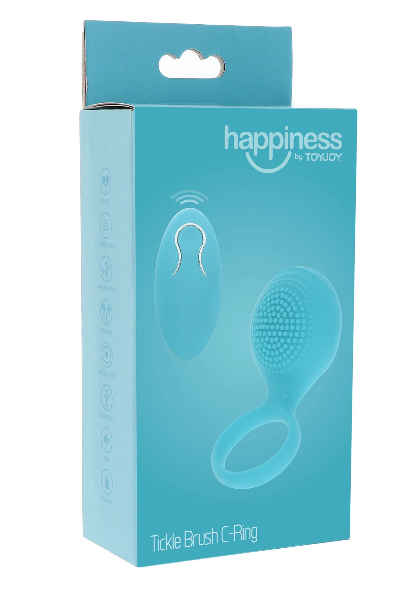 ToyJoy Happiness Tickle Brush C-Ring Titreşimli Penis Halkası