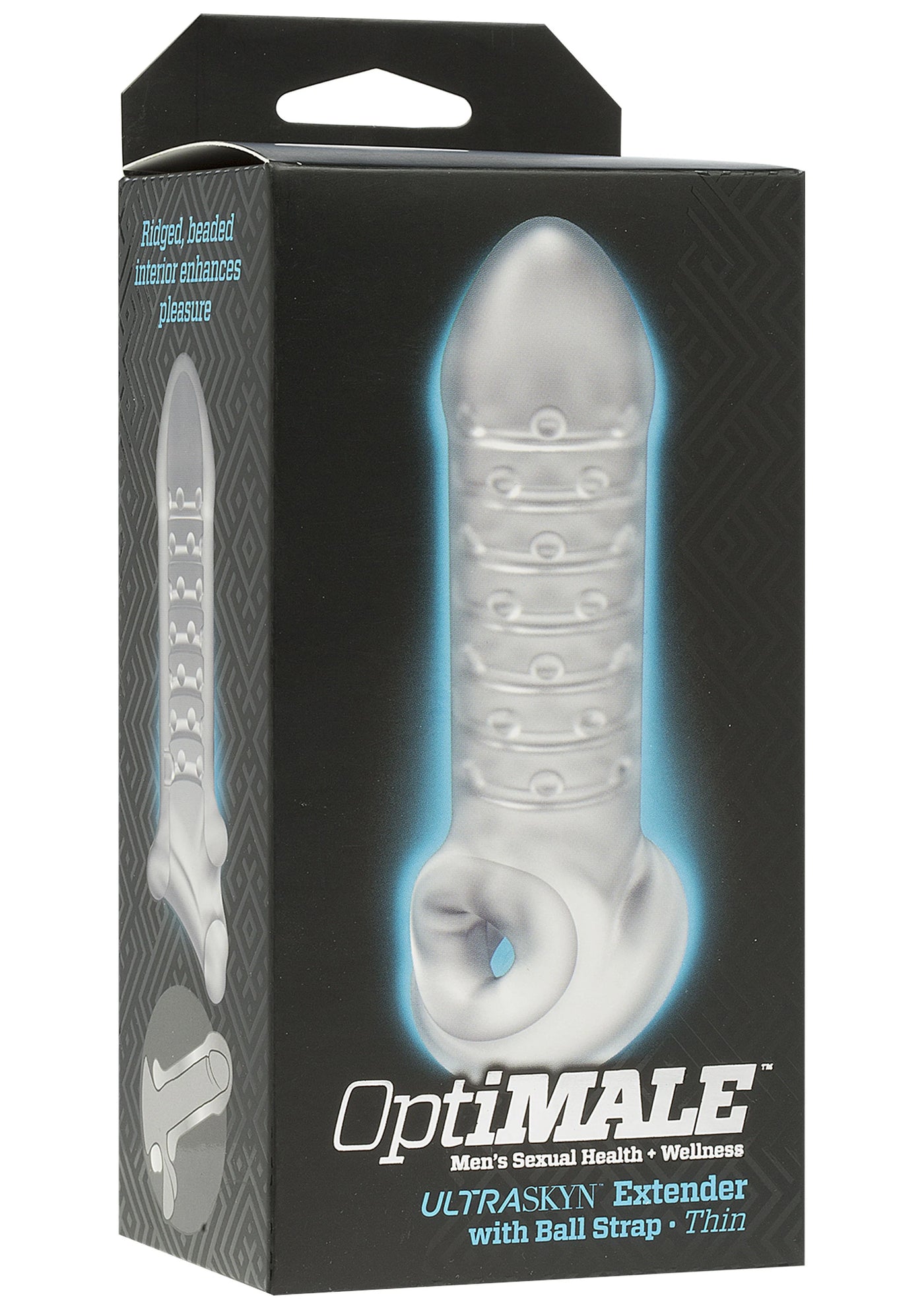 Doc Johnson Optimale With Ball Strap Think Şeffaf Penis Kılıfı