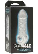 Doc Johnson Optimale With Ball Strap Think Şeffaf Penis Kılıfı