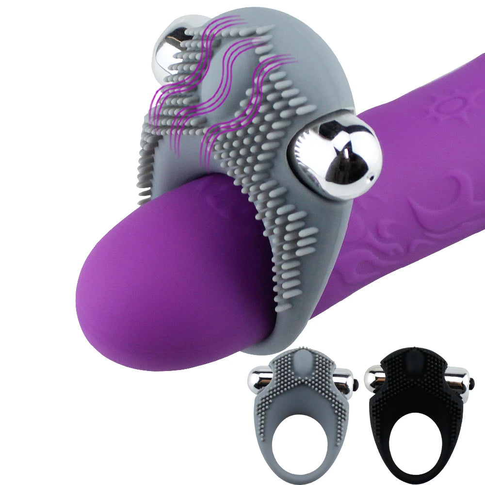 Erox The Cockring Klitoral Titreşimli Penis Halkası-Gray