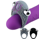 Erox The Cockring Klitoral Titreşimli Penis Halkası-Gray