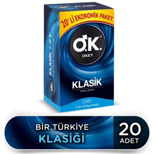 Okey Klasik 20'li Prezervatif