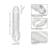 Calexotics Clear Extension 3.75 Cm Uzatmalı Şeffaf Penis Kılıfı