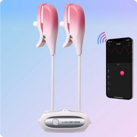 Lovense Gemini Telefon Kontrollü Titreşimli Göğüs Ucu Vibratör