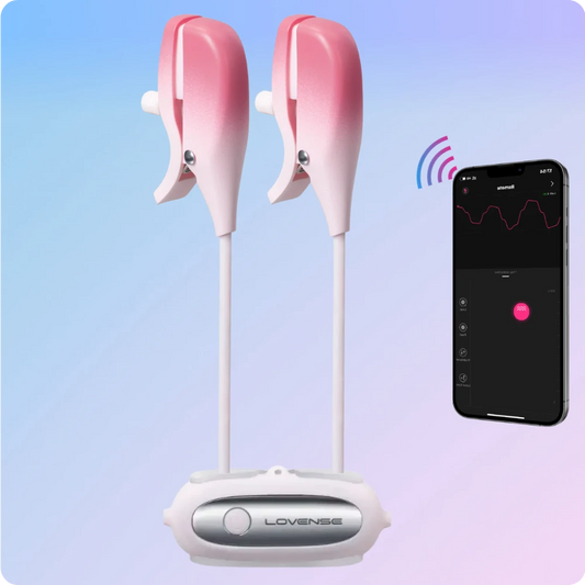 Lovense Gemini Telefon Kontrollü Titreşimli Göğüs Ucu Vibratör