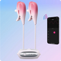 Lovense Gemini Telefon Kontrollü Titreşimli Göğüs Ucu Vibratör