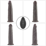 Lovetoy Dual Layered Silicone Rotator Black 23 Cm Hareketli Realistik Penis LV410221