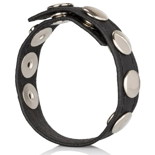 Calexotics Leather Multi-Snap Ring Deri Penis Halkası