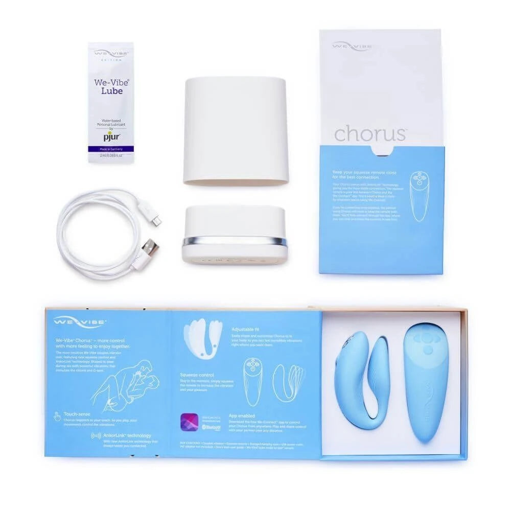 We-Vibe Chorus Çiftlere Özel Telefon Kontrollü Vibratör-Blue