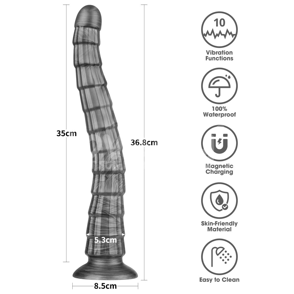 Lovetoy King Sized Vibrating Vibrax Slider 36.8 Titreşimli Penis LV121201
