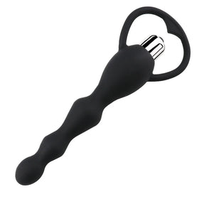 Erox Anal Fantasy Boğumlu 10 Mod Titreşimli Anal Vibratör-Black