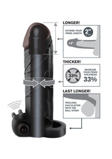 Pipedream Fantasy X-Tensions Real Feel 2'' Titreşimli Zenci Amerikan Penis Kılıfı