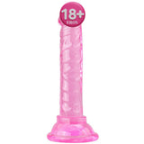 Erox Jelly Silicone 14.5 cm Anal ve Vajinal Realistik Penis-Pink