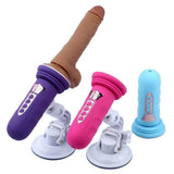 Erox Suction Cup Sex Machine Realistik Penis Uyumlu Seks Makinesi-Purple