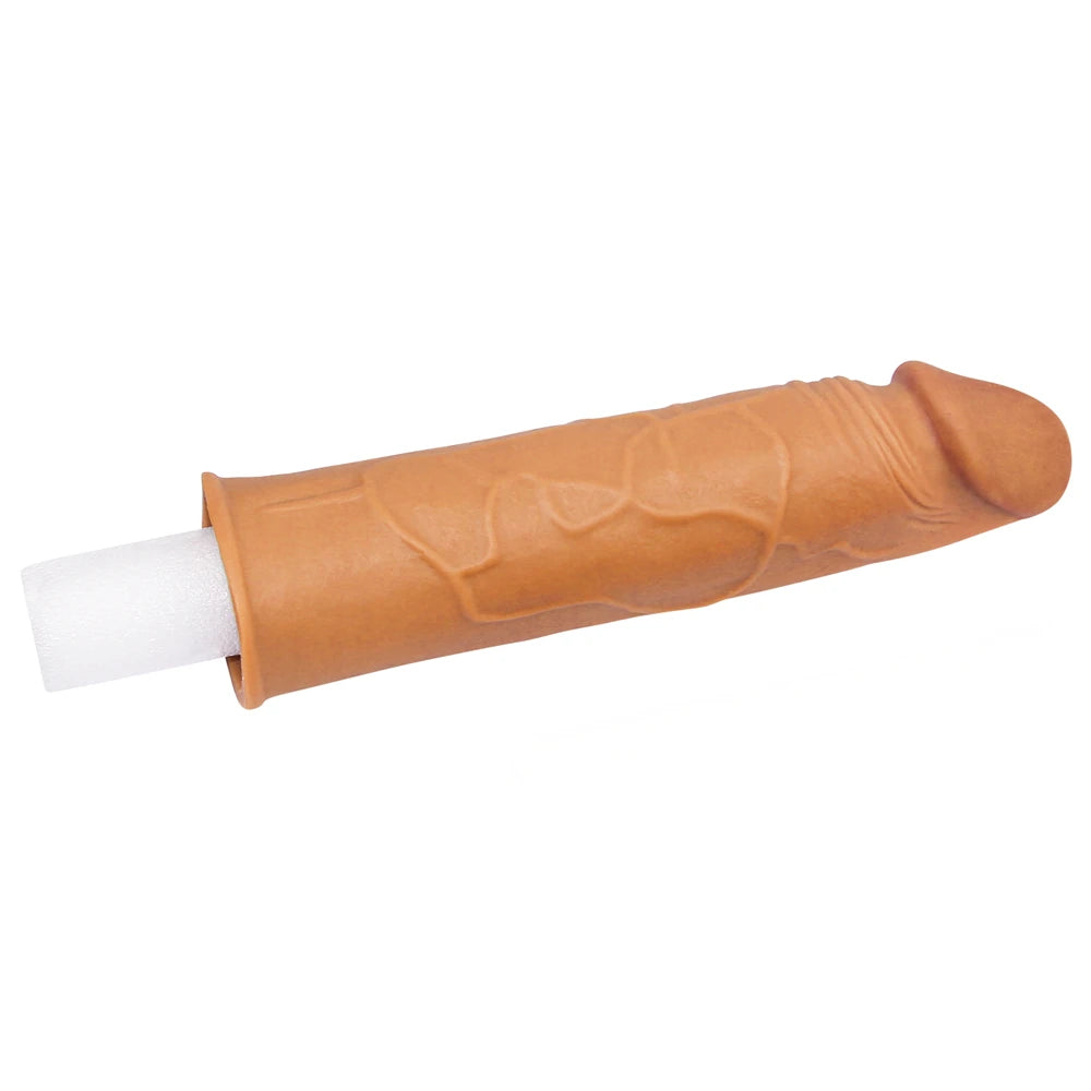Lovetoy Pleasure X-Tender 3 cm Dolgulu Melez Realistik Penis Kılıfı