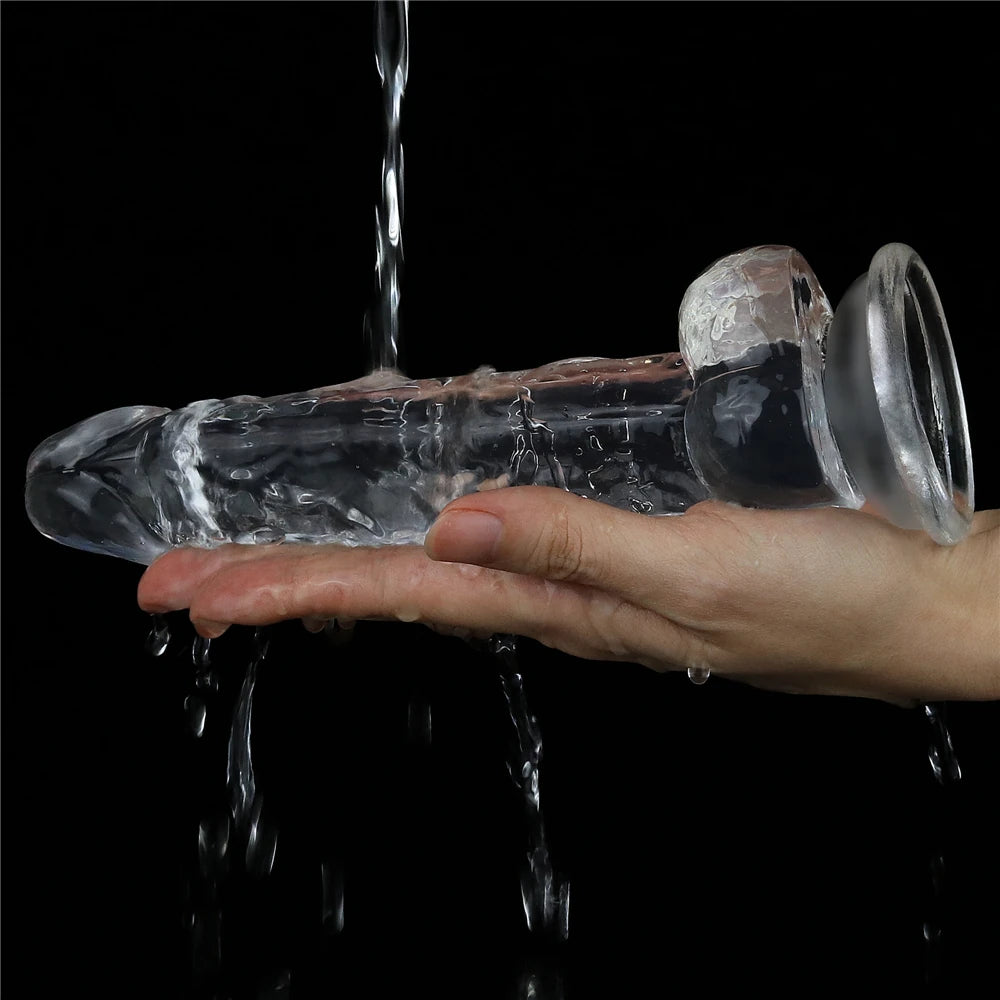 Lovetoy Flawless Clear Dildo 19 cm Realistik Jel Penis