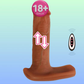 Erox The Dick 4 İn 1 Isıtmalı ve Uzaktan Kumandalı Harekeli Dildo