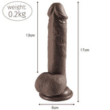 Shequ Dildo Series Addison Natural Dokdu 17 Cm Realistik Zenci Penis