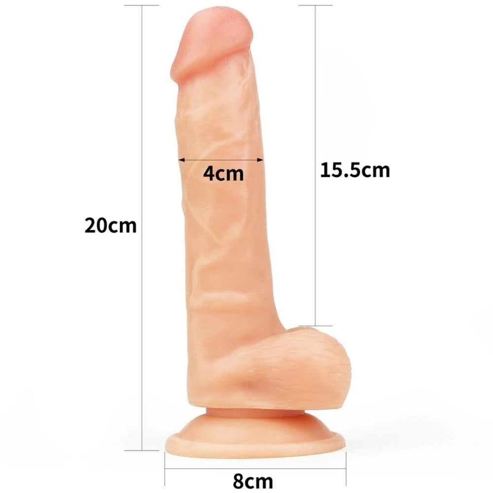 Lovetoy Easy Strapon 19 cm Flexible Kemerli Strapon Penis