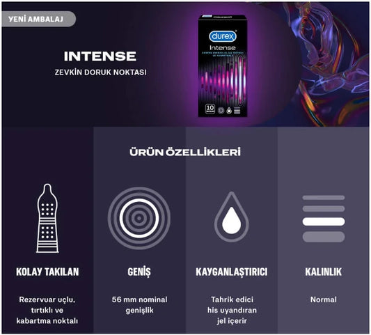Durex Intense 20'li Prezervatif