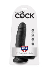 Pipedream King Cock With Balls Zenci Realistik Dildo 18 cm