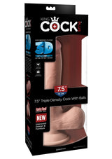 King Cock Triple Density 19 Cm 3D Gerçekçi Realistik Penis