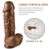 Xise Dildo Series X-Men Natural Doku Realistik Penis XS-WBB10011-Brown
