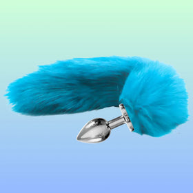 Erox Love The Anal Fantasy Mavi Tilki Kuyruklu Metal Anal Plug