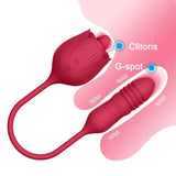 Erox Tongue Rose Dil ve İleri Geri Hareketli Gül Vibratör