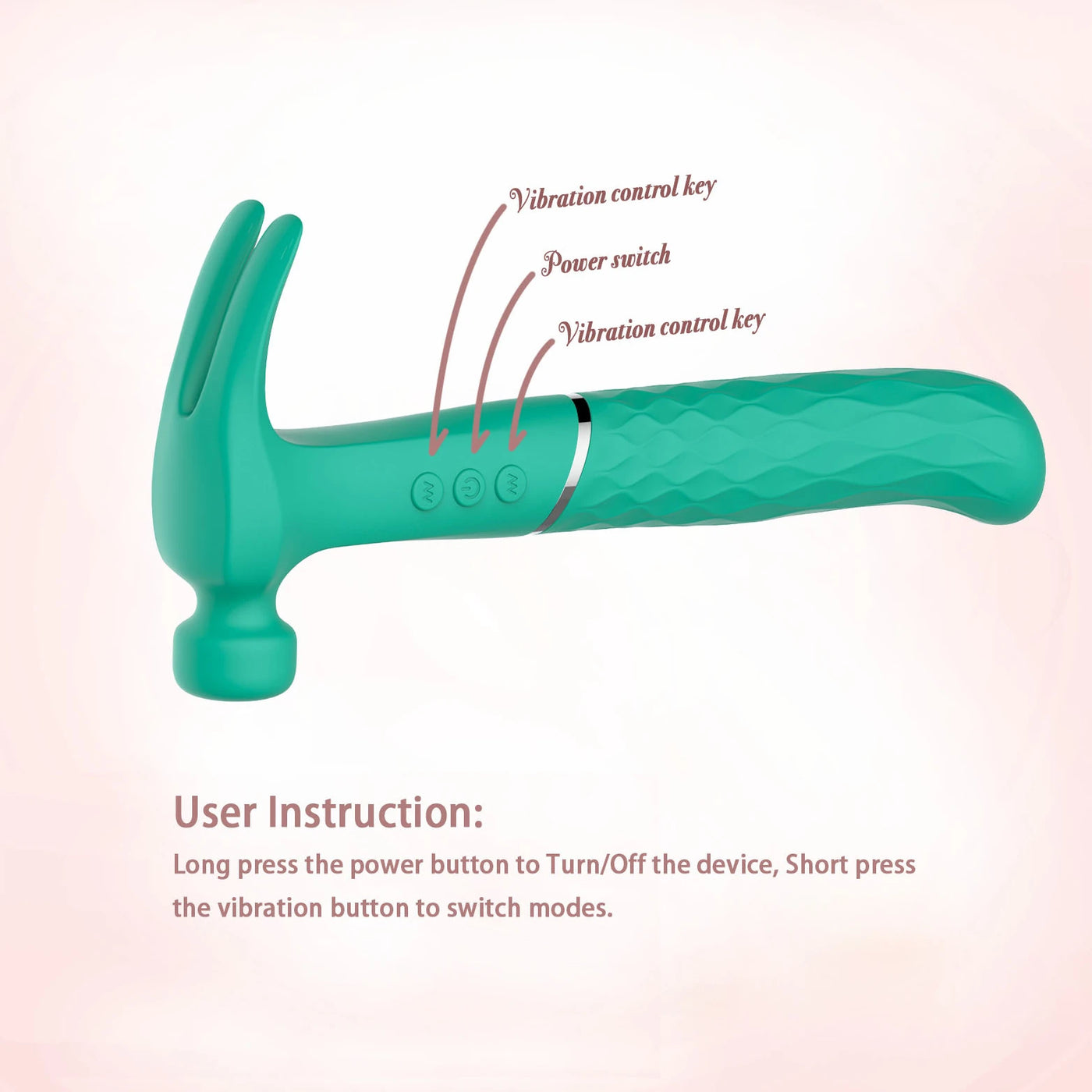 Erox Hammer Love Green Ultra Güçlü Çekiç Vibratör