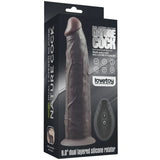 Lovetoy Dual Layered Silicone Rotator Black 23 Cm Hareketli Realistik Penis LV410221