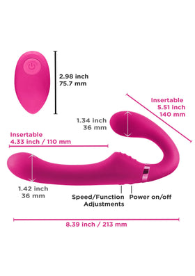 NS Novelties Shi/Shi Midnight Rider Uzaktan Kumandalı Titreşimli Strap-On