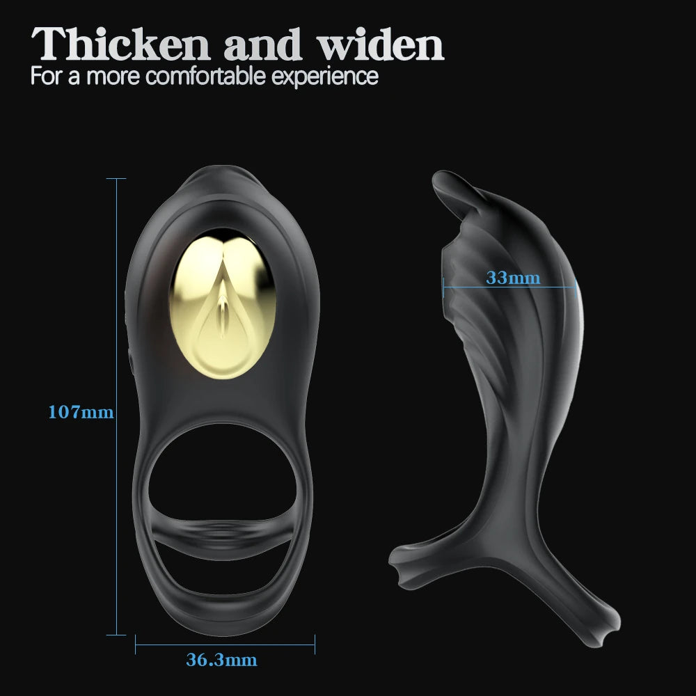 Erox The Cock Ring Thicken Widen Uzaktan Kumandalı Klitoral Penis Halkası