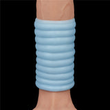 Lovetoy Wave Knights Ring Blue Titreşimli Yarım Penis Kılıfı