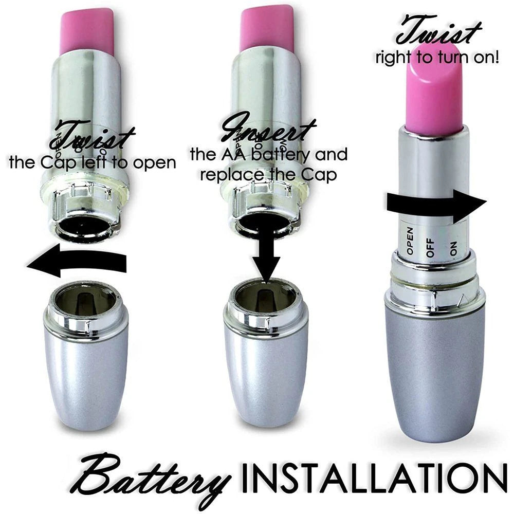 Erox Mini Fantasy Moon Lipstick Vibes Ruj Vibratör-Pink