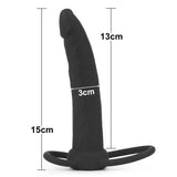 Lovetoy Silicone Fantasy Double Prober Testis Bağlamalı Anal Dildo