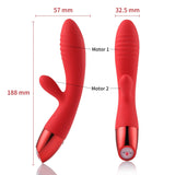 Wowyes V3 Red Heating Rabbitli Aktif Isıtmalı G-Spot Vibratör