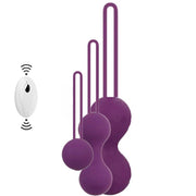 Erox Exuis Balls Set Uzaktan Kumanda Kegel Egzersiz Vibratörü Mor