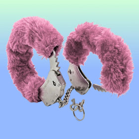 Erox Fetish Fantasy Series Metalic Hand Cuffs Peluşlu Metal Kelepçe-Pembe