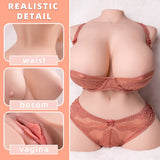 Shequ Tiny Doll İtme Fonkiyon İskelet Yarım Vücut Masturbator SQ-MAT20072