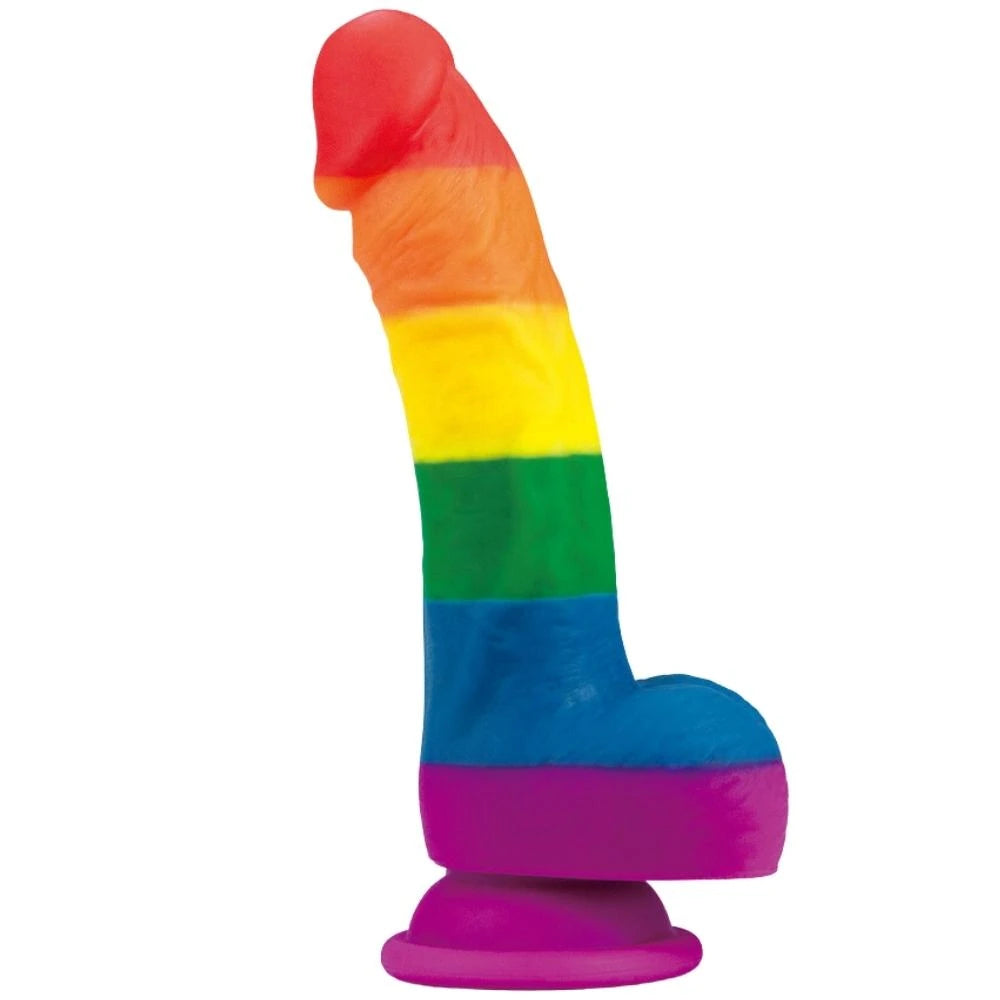 Lovetoy Prider Dildo 20 cm Renkli Soft Doku Realistik Penis LV410027