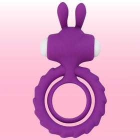 Erox The Cock Ring Nuo Rabbit Klitoral Titreşimli Penis Halkası-Purple