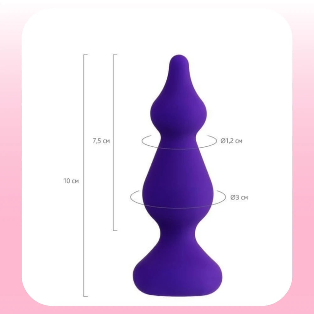 Erox The Anal Fantasy Ribbed Heyx 3 Boğumlu Filexible Silikon Plug