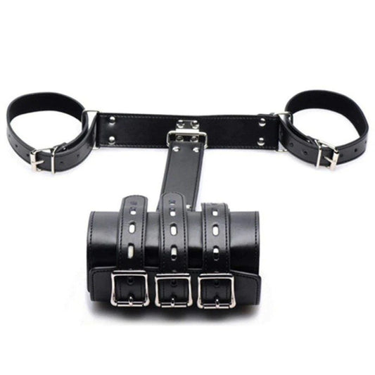 Erox Fetish Fantasy Series Leather Harness Arm Binder Bağlama Seti