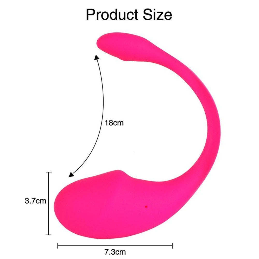 Erox Push Wearable Vibe Telefon Kontrollü Giyilebilir Vibratör-Pink