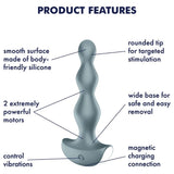 Satisfyer Lolli Plug 2 Boğumlu Anal Vibratör-Blue