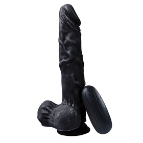 Xise Dildo Series Victory Hero 24 cm Titreşimli Realistik Penis XS-WBC10005-Black