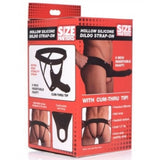 Size Matters Hollow Strap-On Black İçi Boş Kemerli Penis 25 Cm