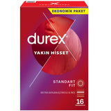 Durex Yakın Hisset Duyarlılık İçerikli 16'lı Prezervatif Kondom