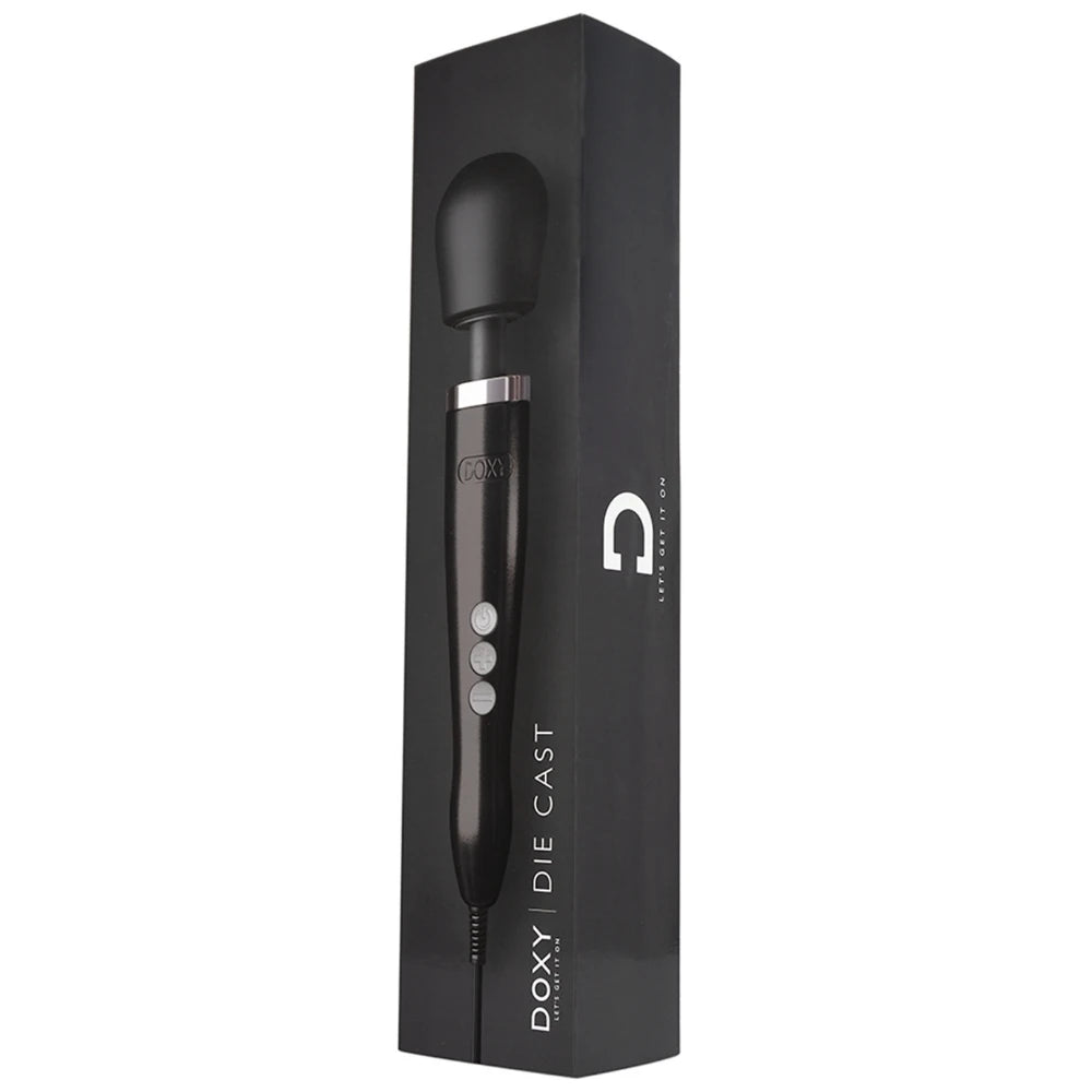 Doxy Die Cast Metal Wand Massager Masaj Aleti - Black